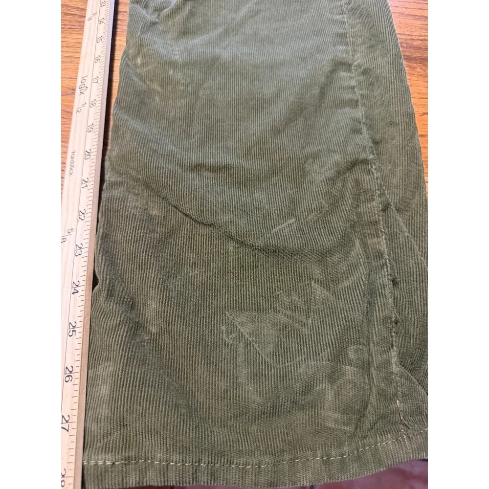 Levis 514 Straight Fit Corduroy Pants Mens 42x30 Olive Green 00514-0953